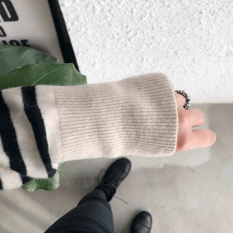 Tricotosa Kaschmir-Marinière-Cardigan