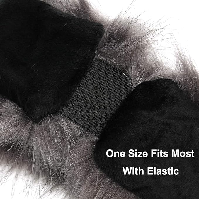 Women's winter fur earmuff headband GlamFrost ki
