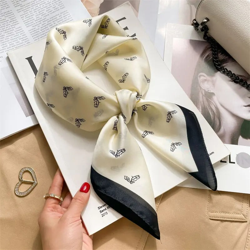 Foulard en Satin Femme Eliora