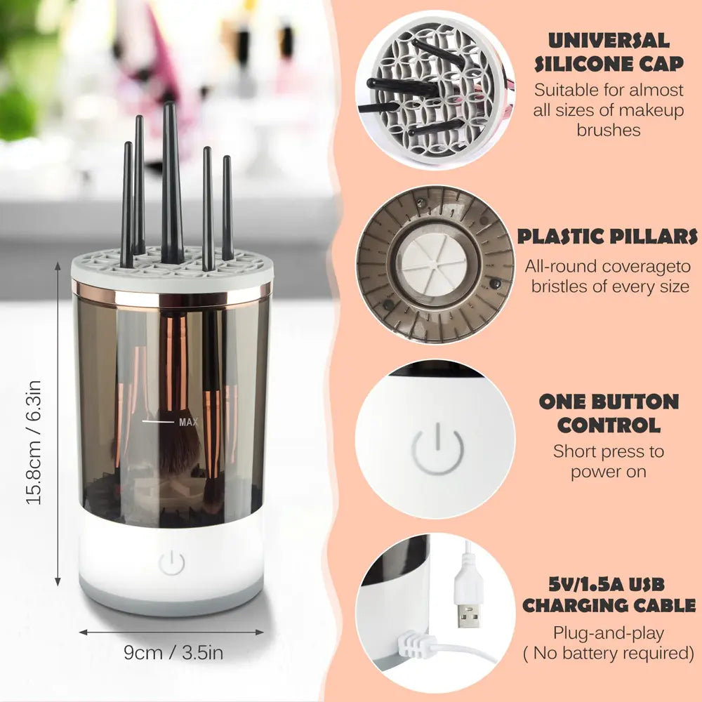 Kit de nettoyage de pinceaux de maquillage SilicoBrush