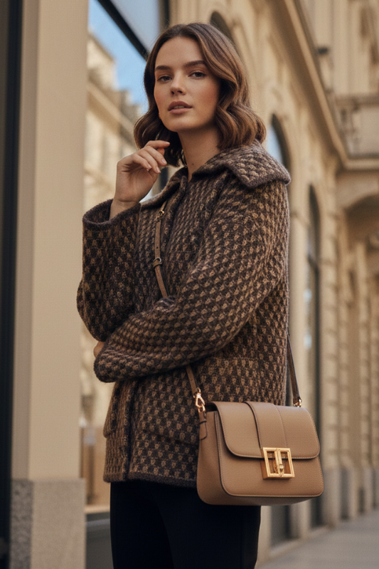 Veste Chaude Oversize en Polyester Cozyra