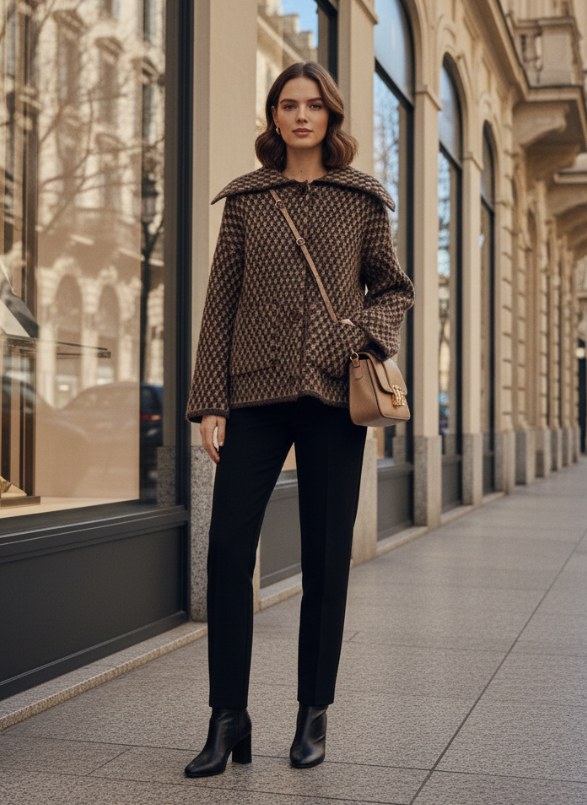 Veste Chaude Oversize en Polyester Cozyra