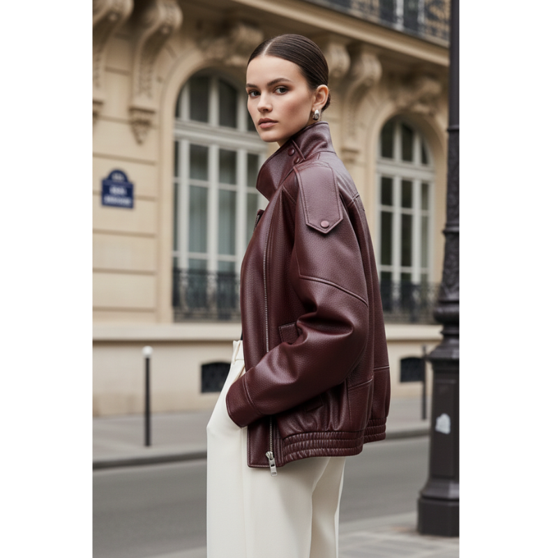 Chaqueta de cuero para mujer Leathoria