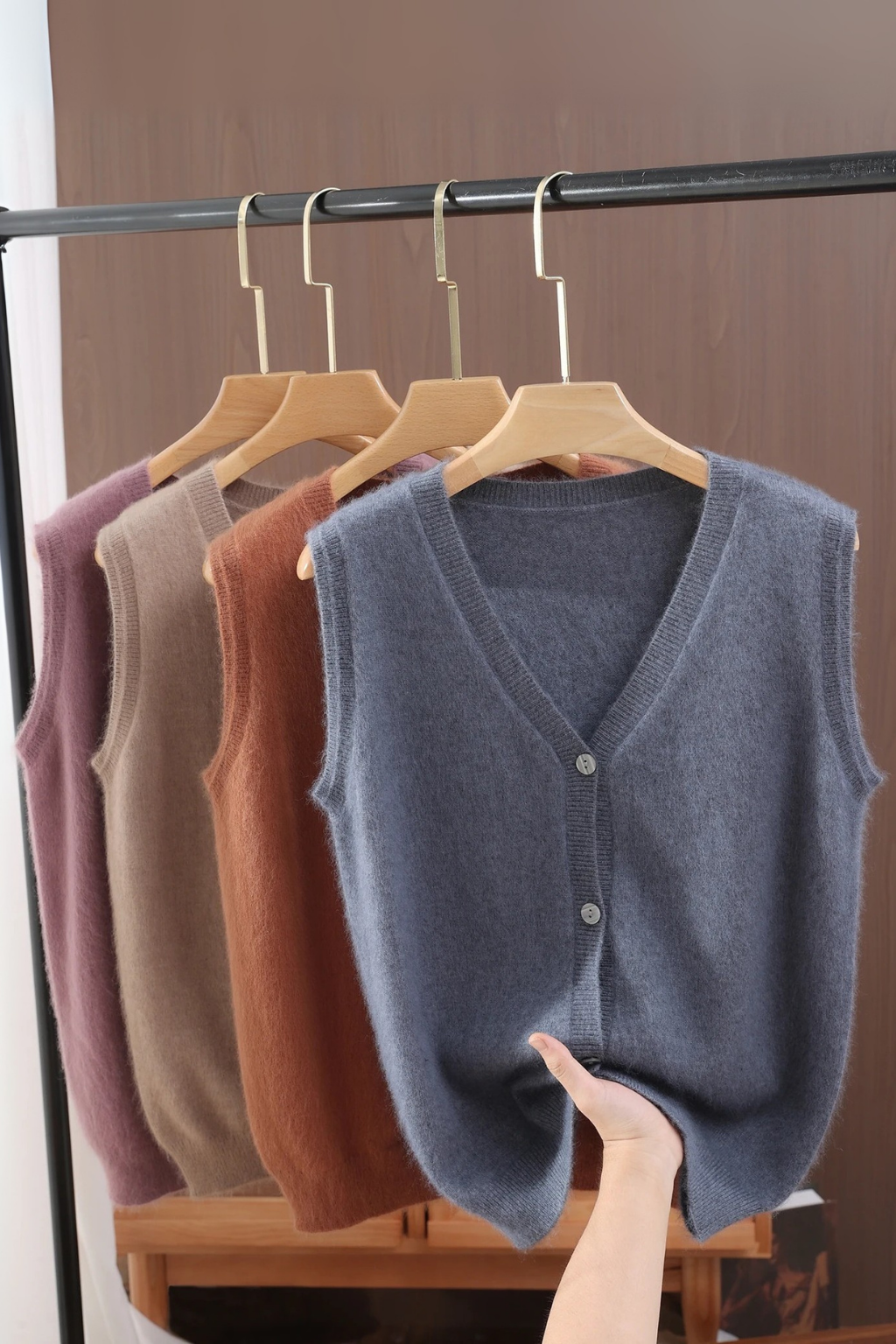 ärmellose Damenweste aus Kaschmir von Cashemyro