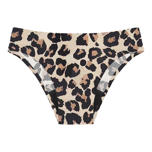 WildFeline Leopard Menstrual Bikini Swimsuit
