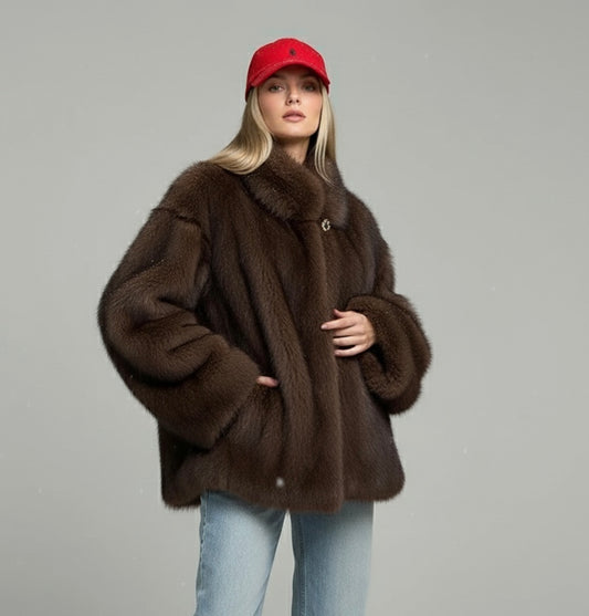 Ferléa Women's Faux Fur Coat