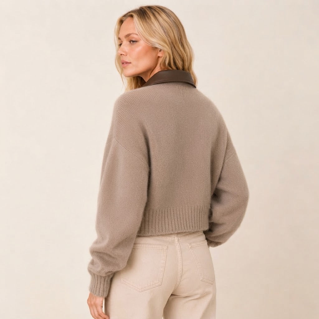 Cardigan court zippé femme Cocun