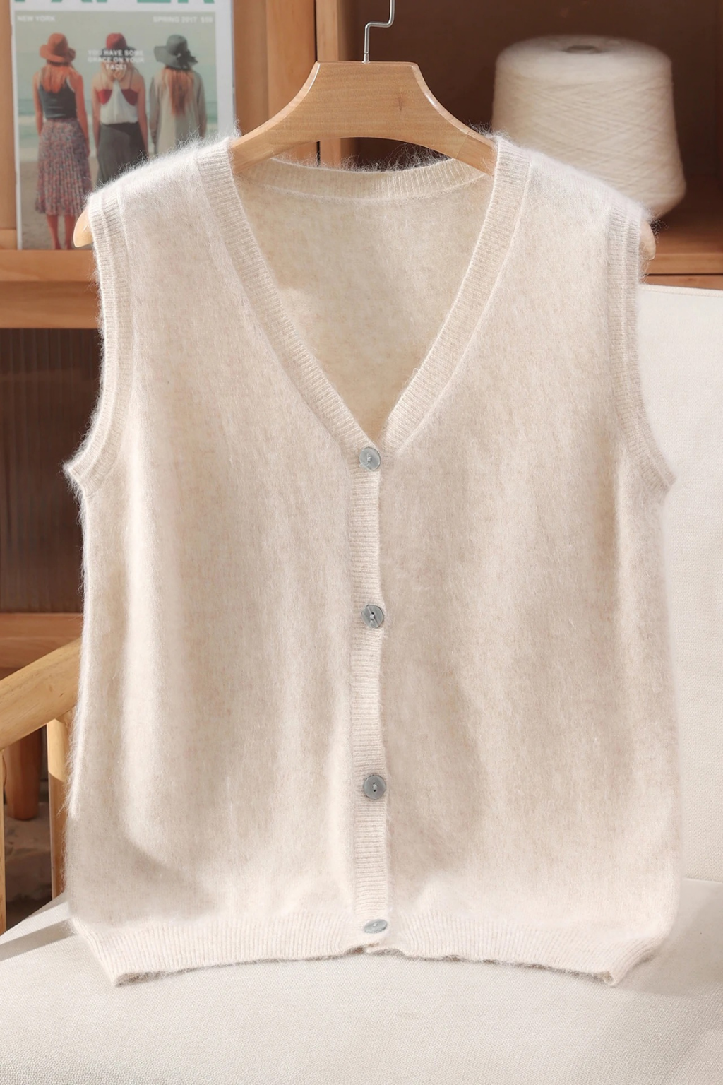 ärmellose Damenweste aus Kaschmir von Cashemyro