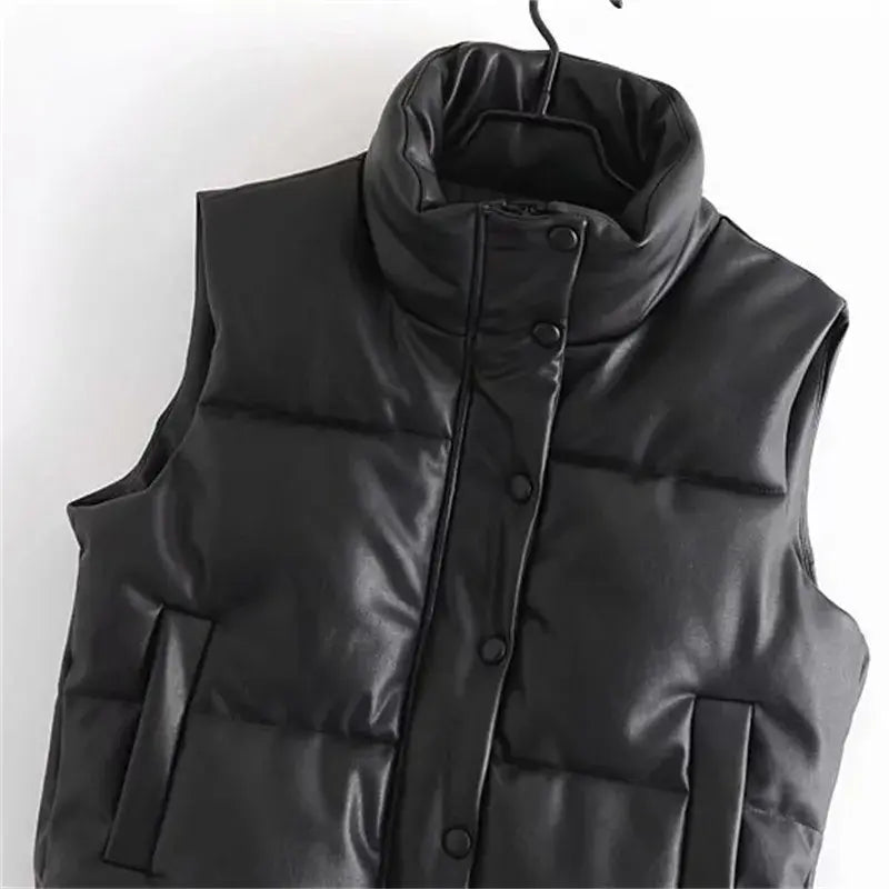 DivaCuir women's sleeveless down jacket