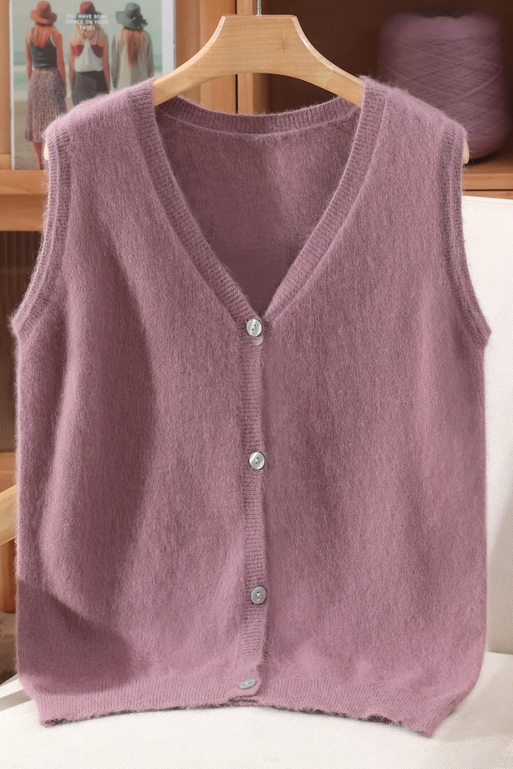 ärmellose Damenweste aus Kaschmir von Cashemyro