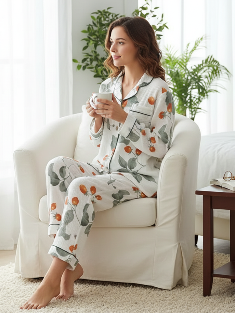 Ensemble Pyjama Femme Coton Cozéna