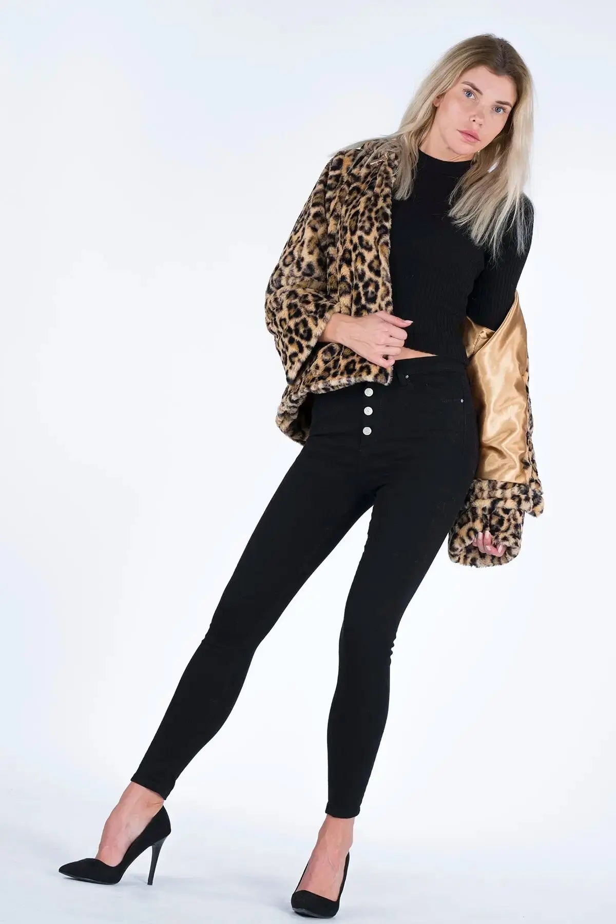 Wild Leopard fur coatSeduction