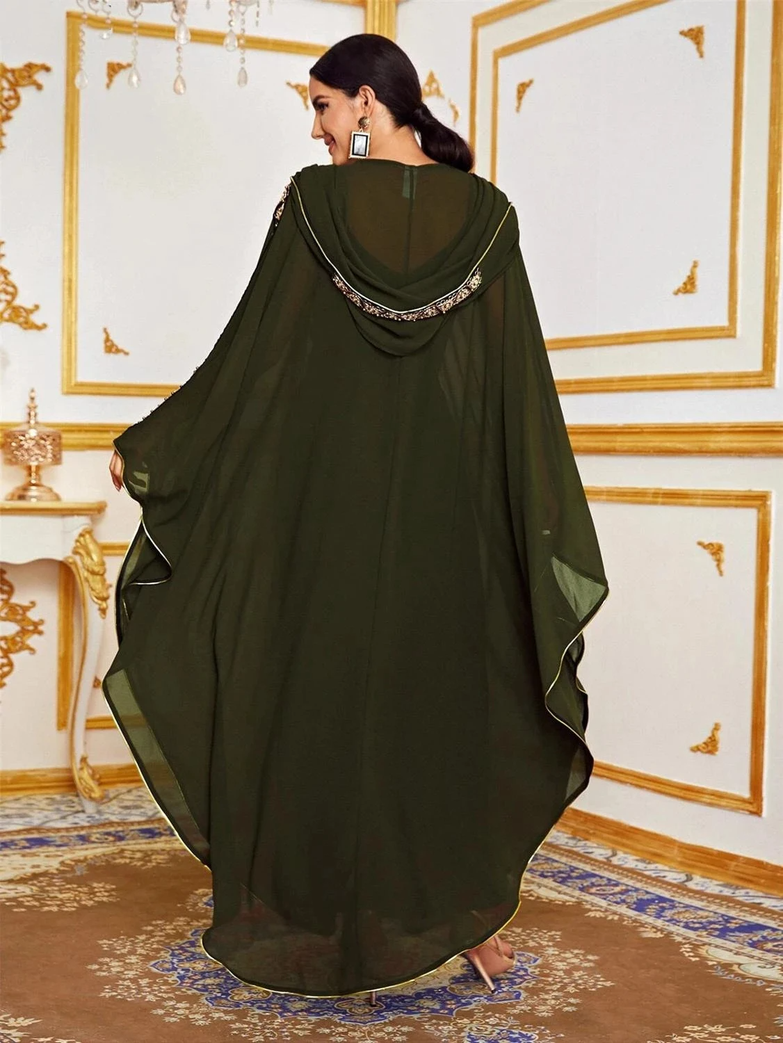 Robe paillette AbayaPapillon