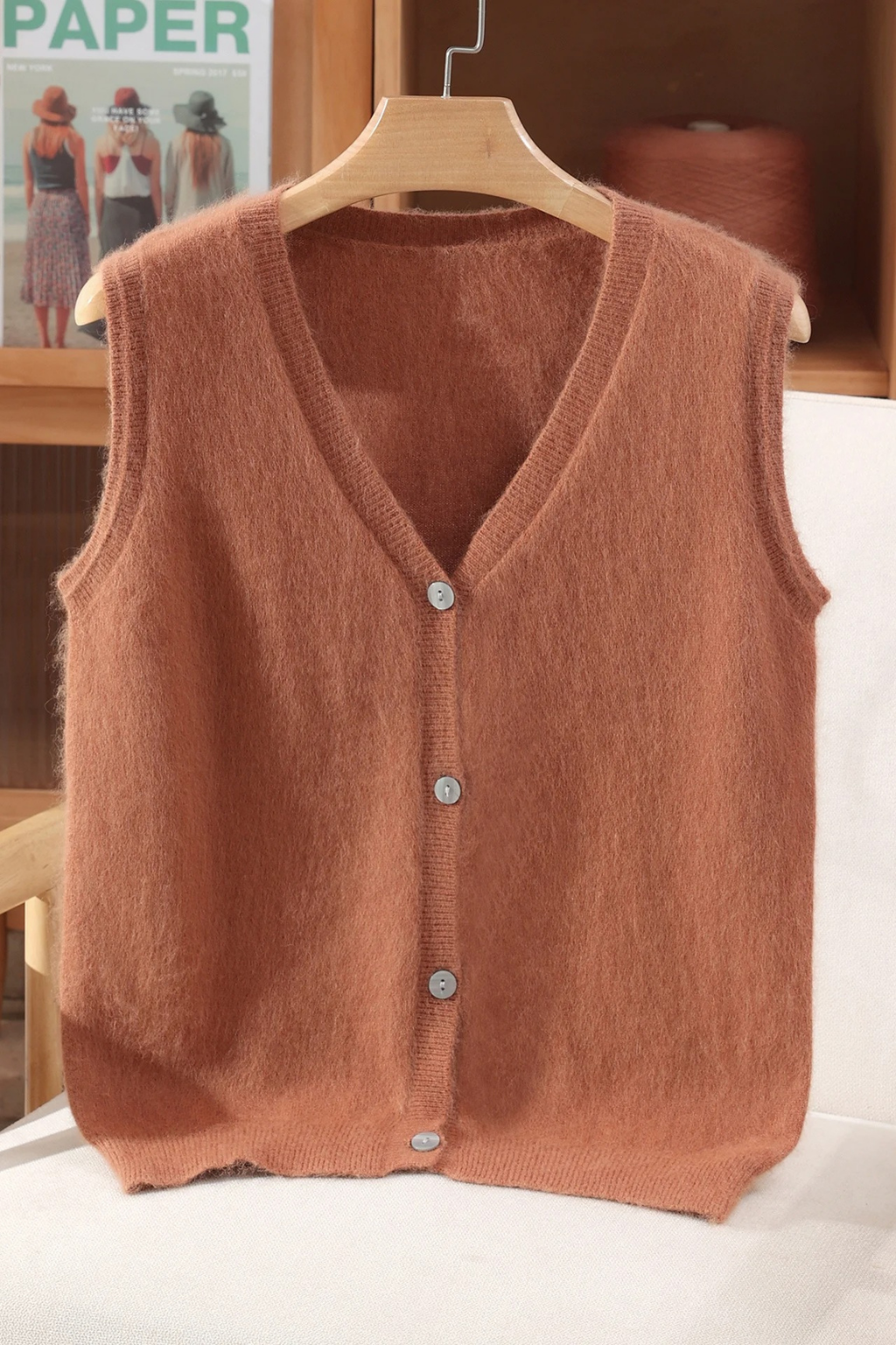 ärmellose Damenweste aus Kaschmir von Cashemyro