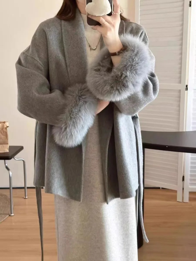 Faurrelle Damen Wollmantel