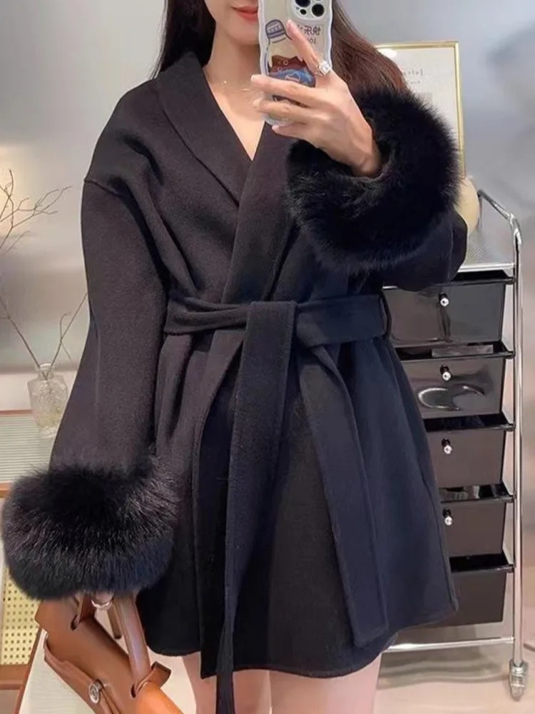 Faurrelle Damen Wollmantel