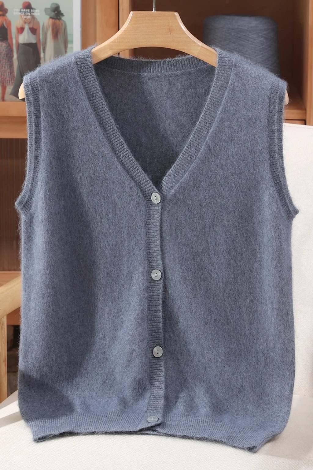 ärmellose Damenweste aus Kaschmir von Cashemyro