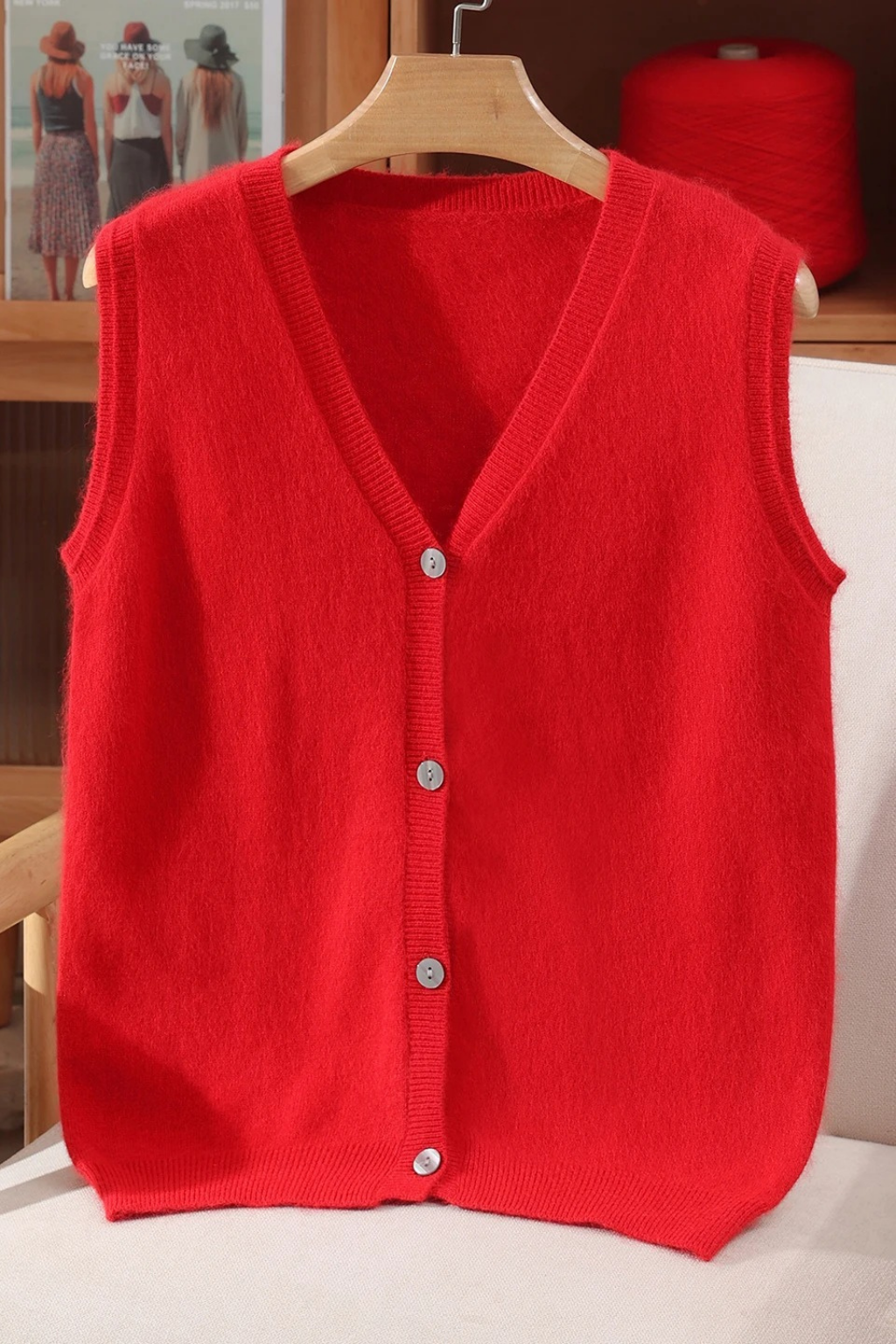 ärmellose Damenweste aus Kaschmir von Cashemyro