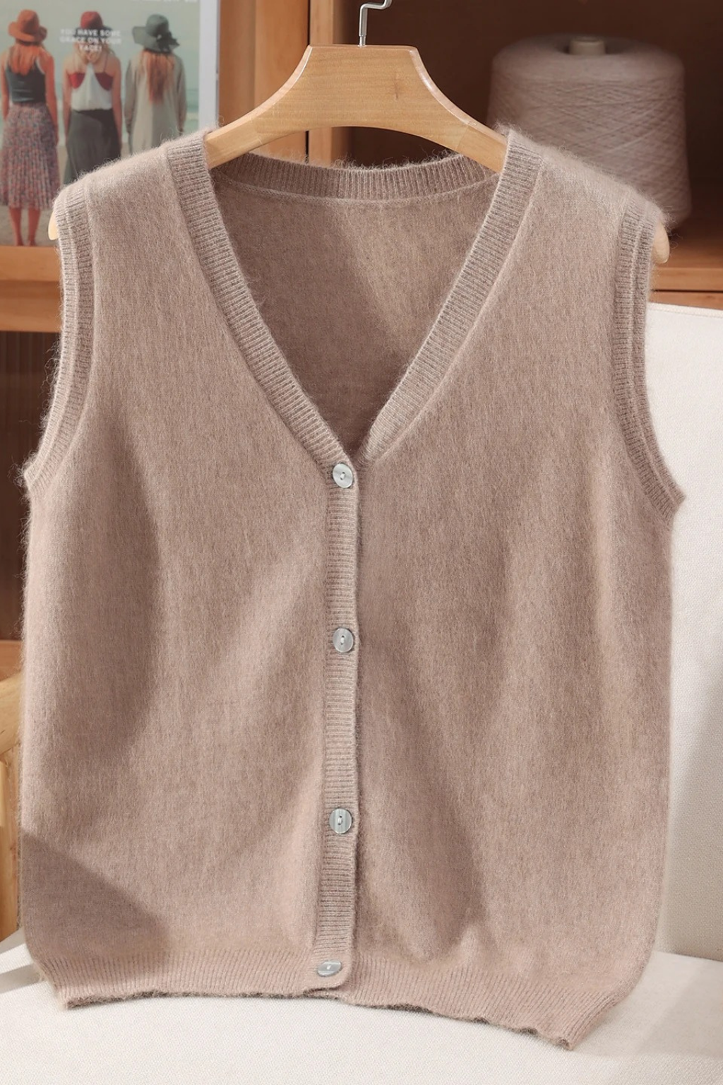 ärmellose Damenweste aus Kaschmir von Cashemyro