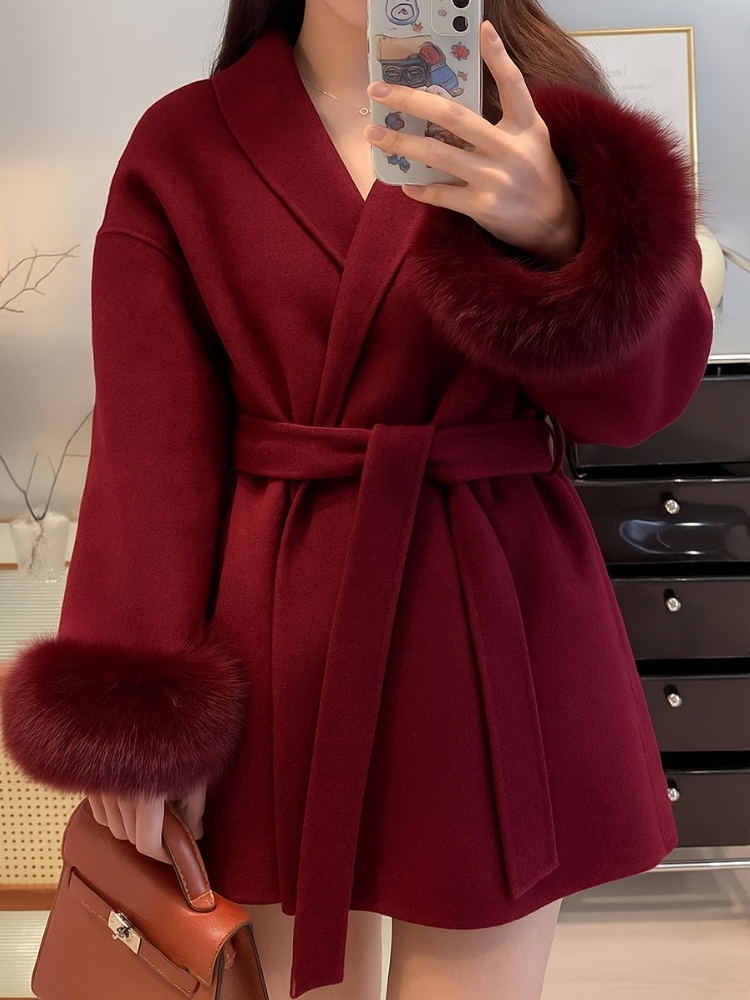 Faurrelle Damen Wollmantel