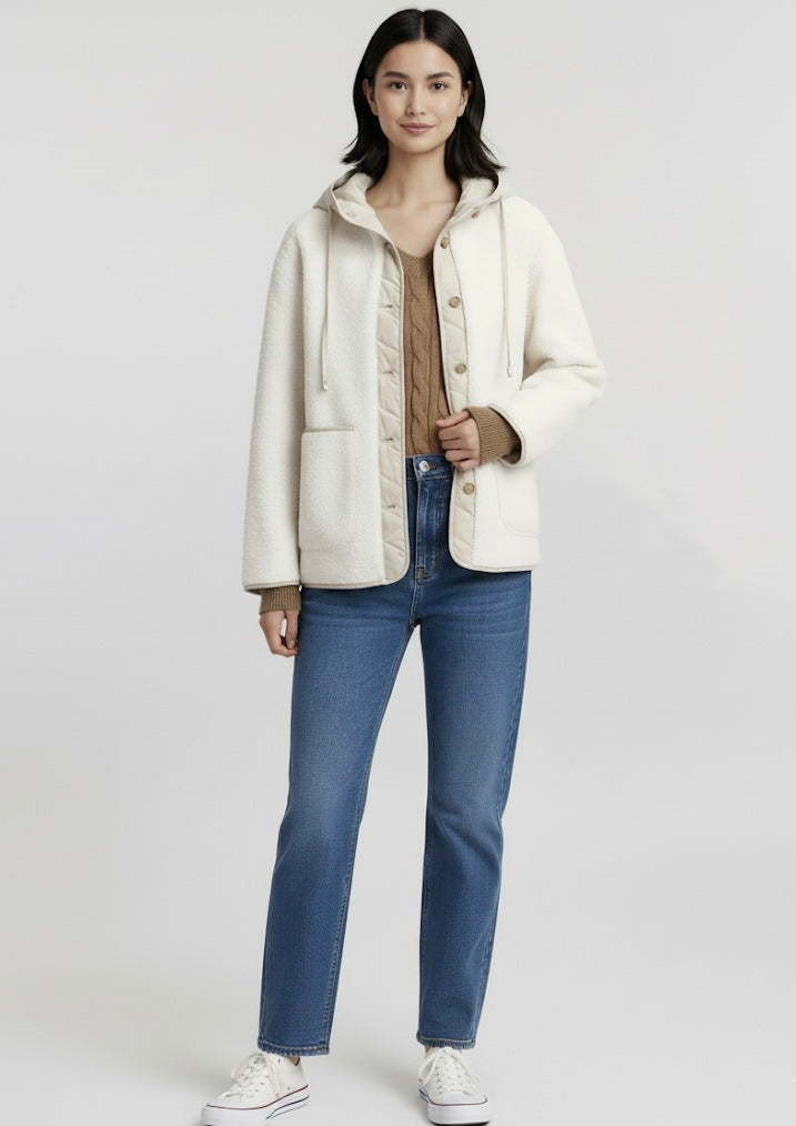 Zynara Damen-Baumwollfleecejacke