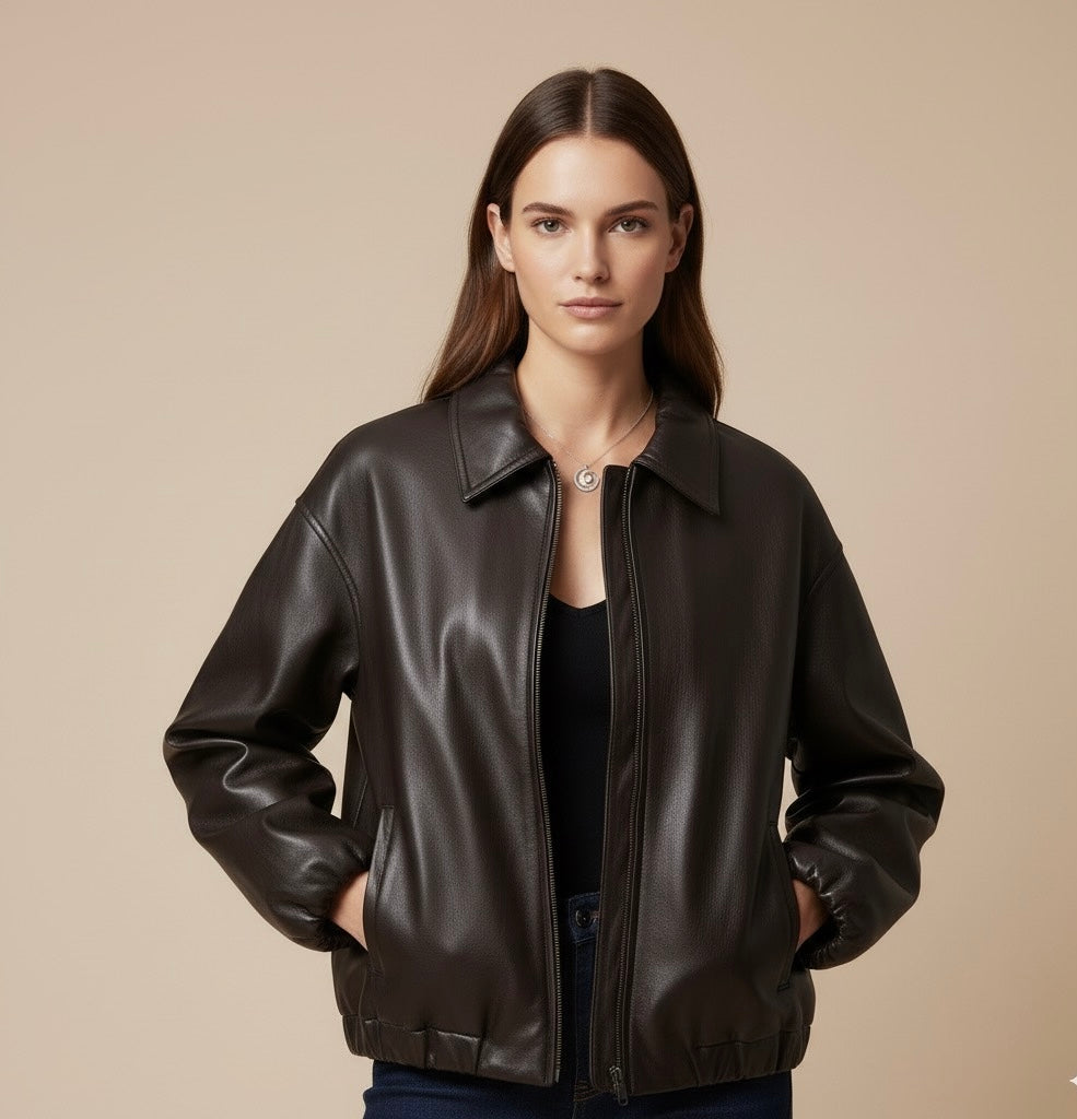 Damen Lederjacke Cuiréa