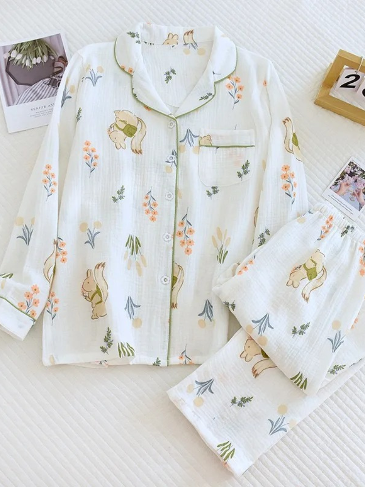 Ensemble Pyjama Femme Coton Cozéna