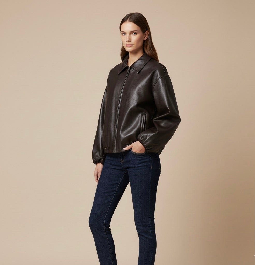 Damen Lederjacke Cuiréa