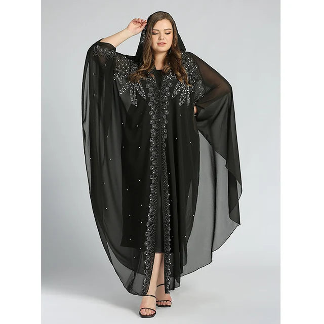 Robe paillette Abaya Dubai PapillonPrécieux