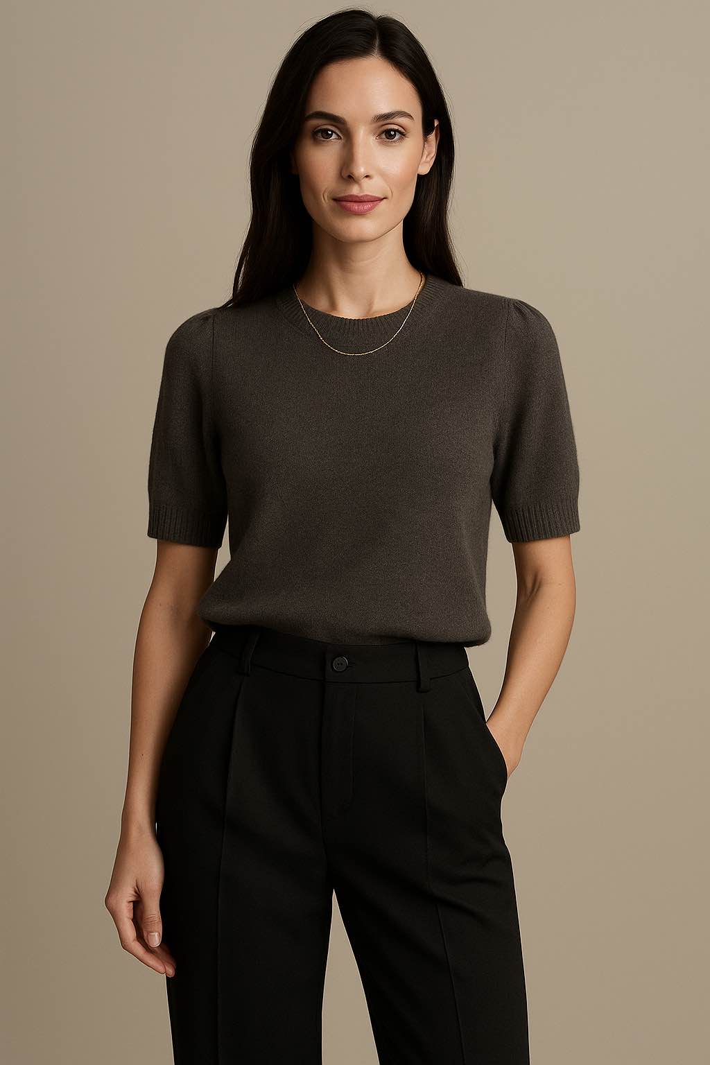 Damen Cashmere T-Shirt Careszia