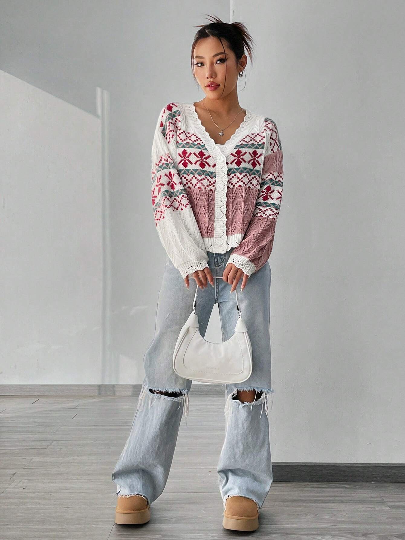 Liora Women's Warm Cable Sweater