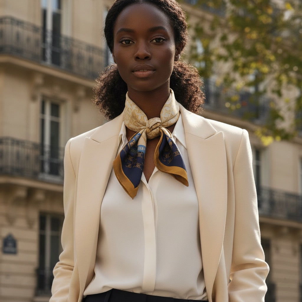 Foulard en Satin Femme Eliora