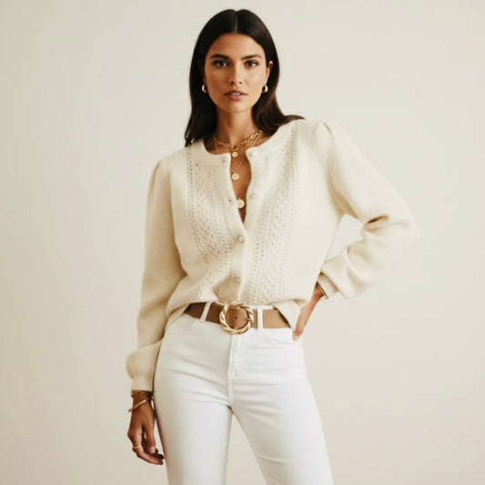 Cardigan Femme KAVELYS en Maille Torsadée