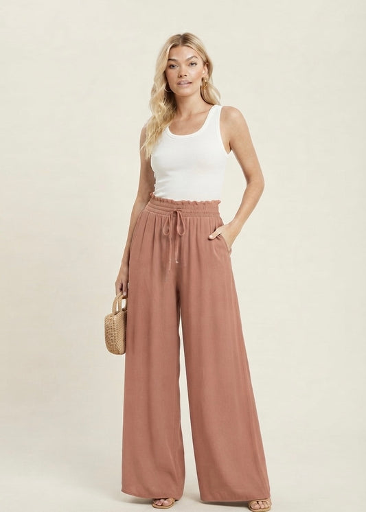 Pantalon large fluide femme Velar