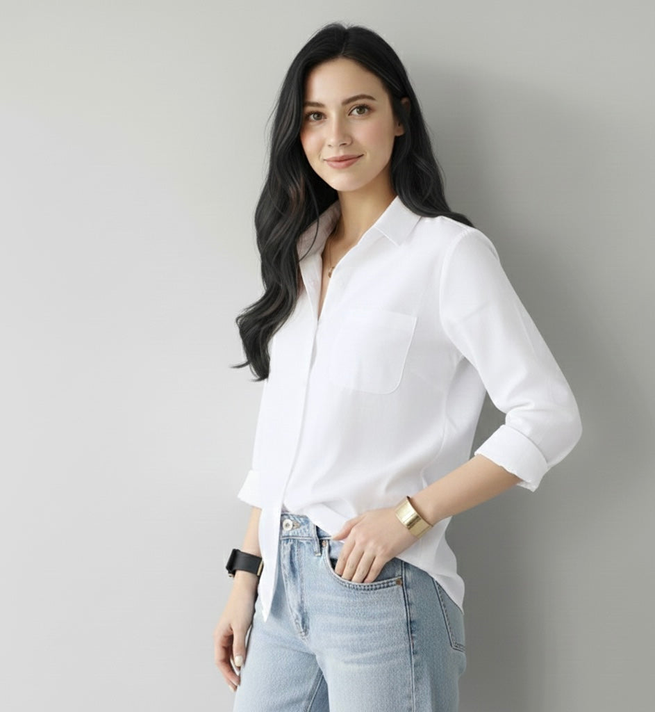 Chemisier femme blanc chic tendance