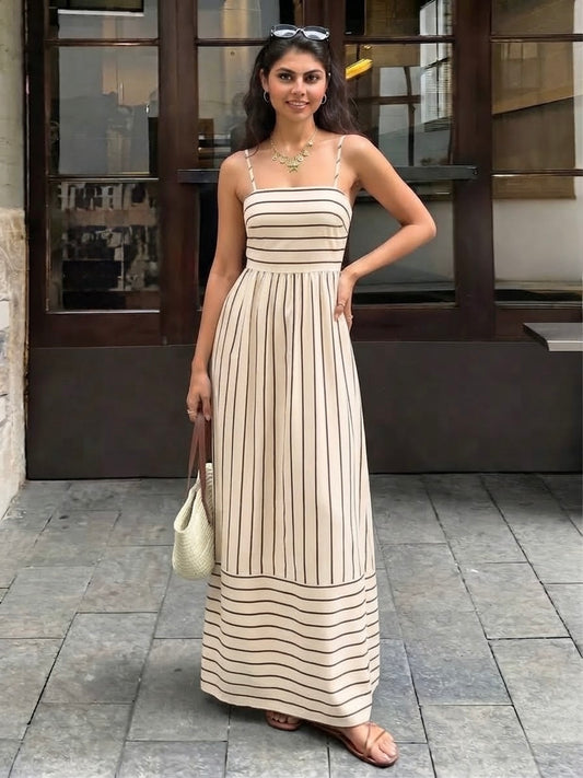 Robe longue rayée femme Avenoria
