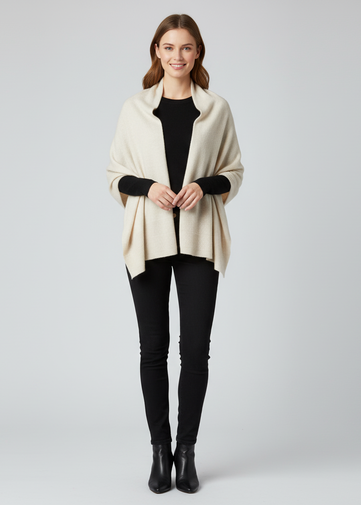 Kalyve Women's Wool Cape