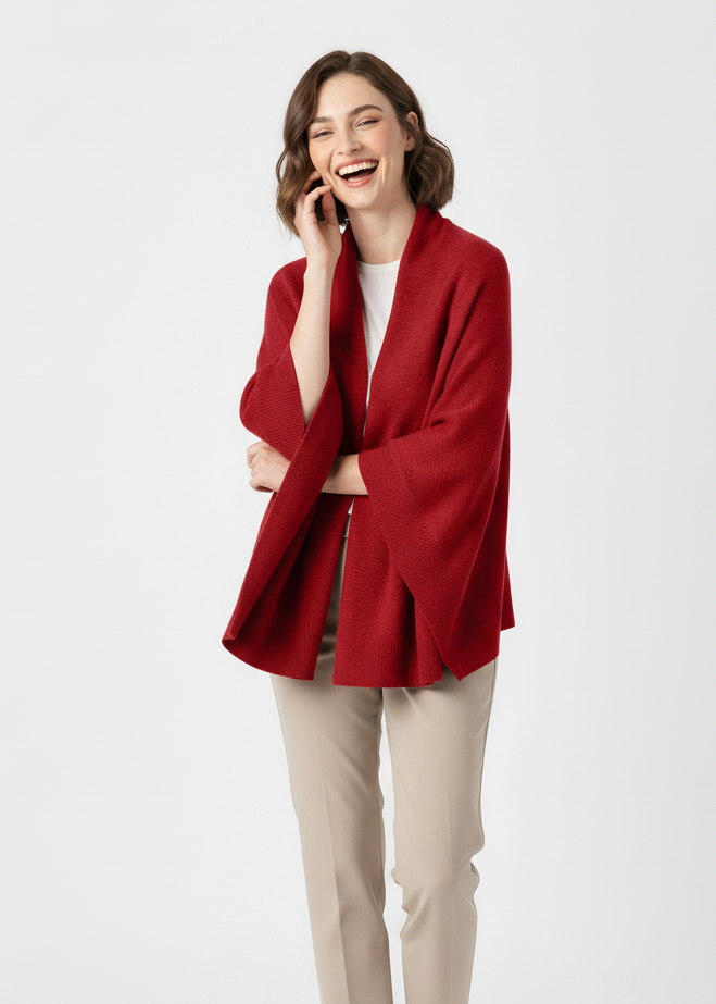 Kalyve Women's Wool Cape