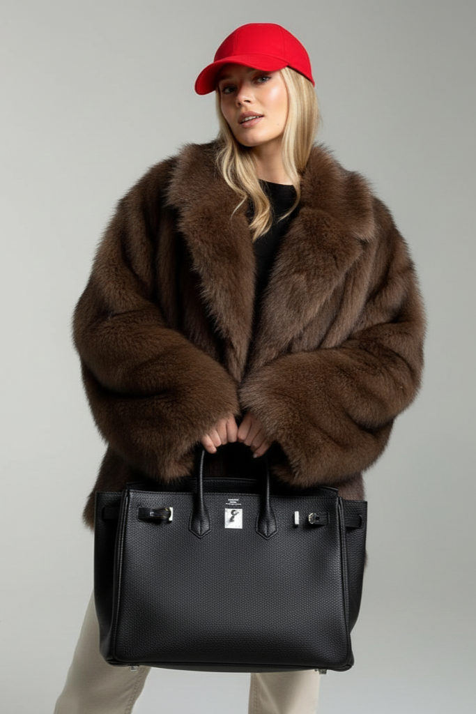 Chaqueta de piel sintética para mujer Renixa