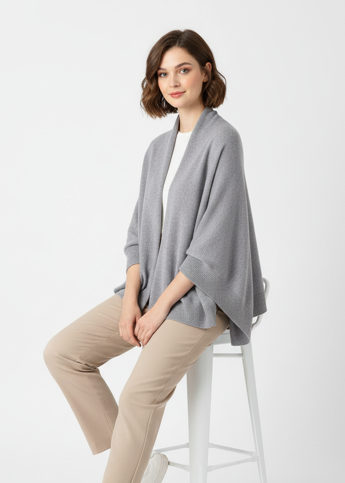 Kalyve Women's Wool Cape