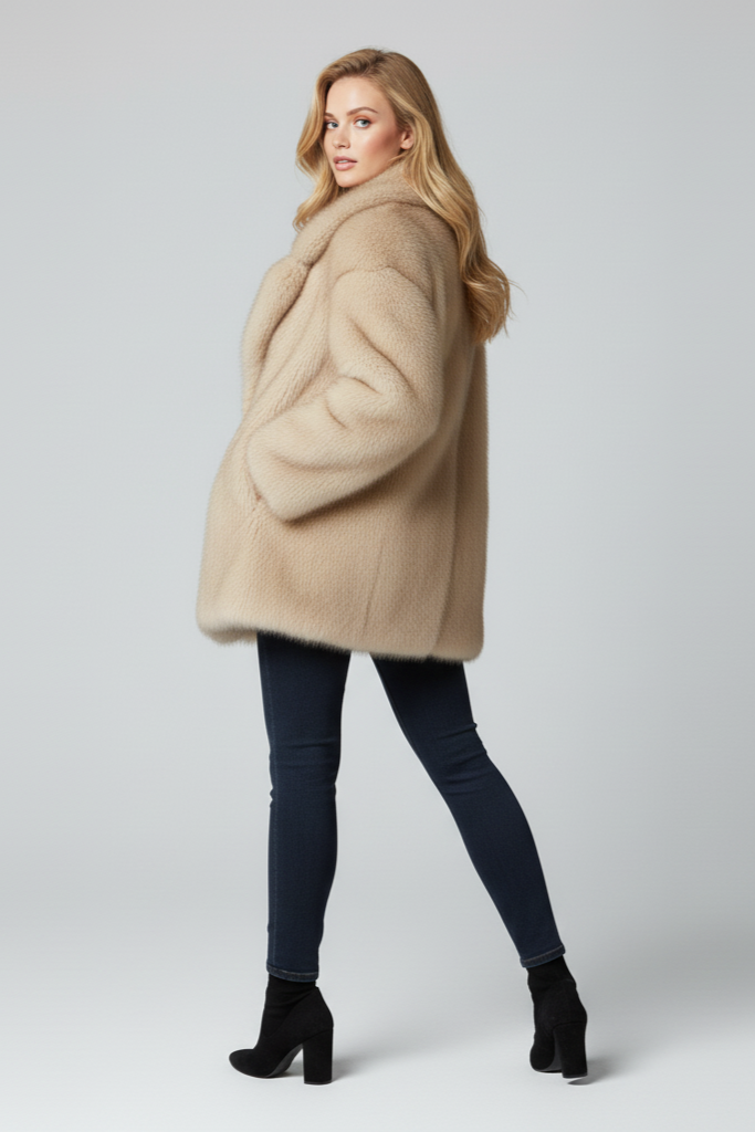 Chaqueta de piel sintética para mujer Renixa