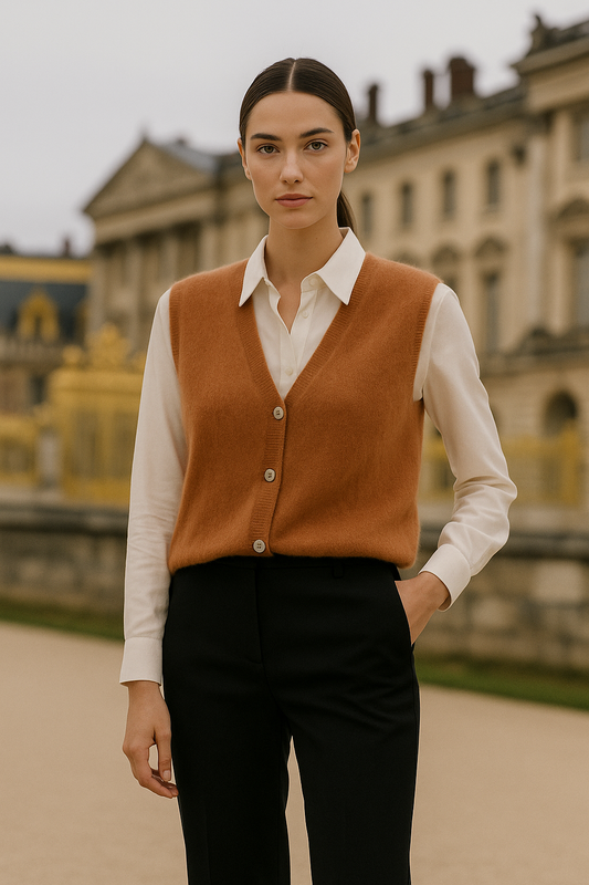 Gilet Cachemire Sans Manche Femme Cashemyro