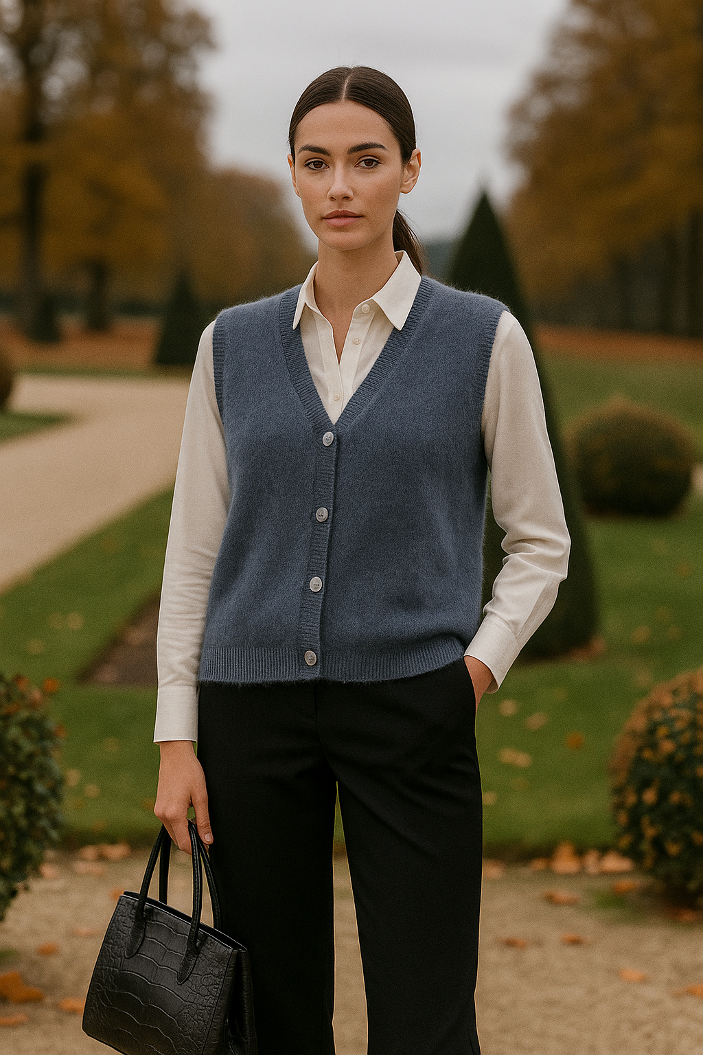 ärmellose Damenweste aus Kaschmir von Cashemyro