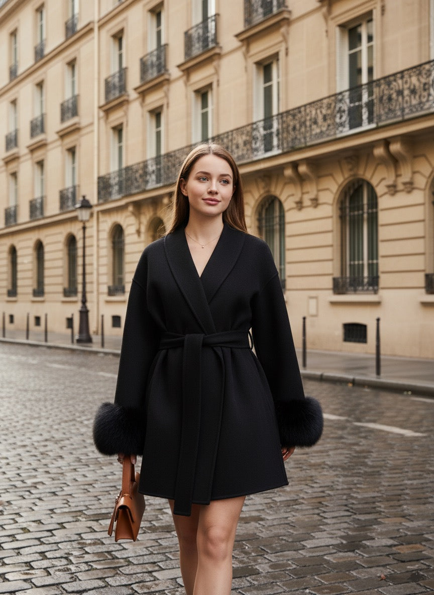 Faurrelle Damen Wollmantel