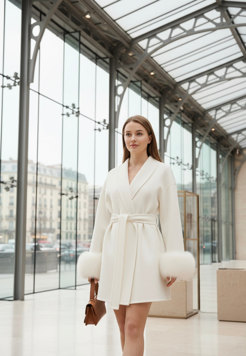 Faurrelle Damen Wollmantel