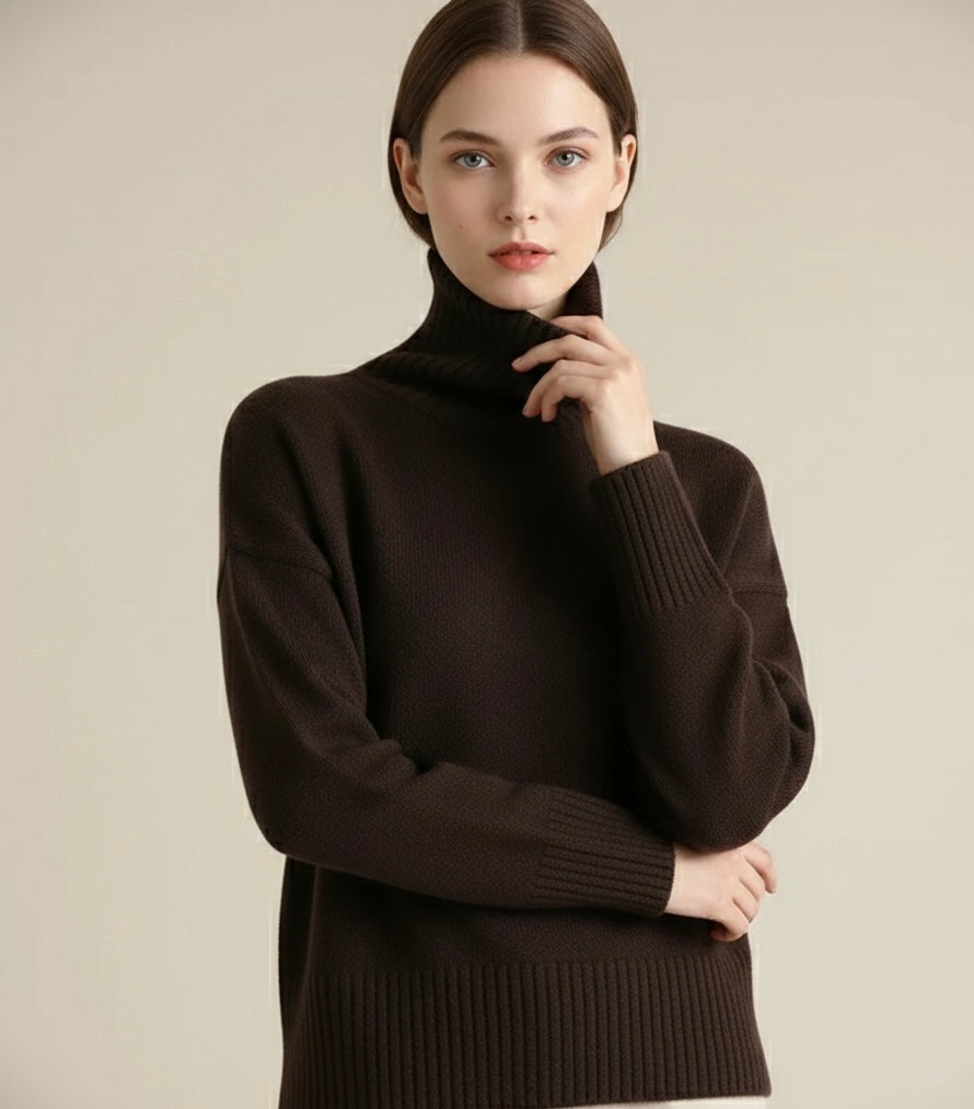 Suéter De Cuello Alto Para Mujer Nordika