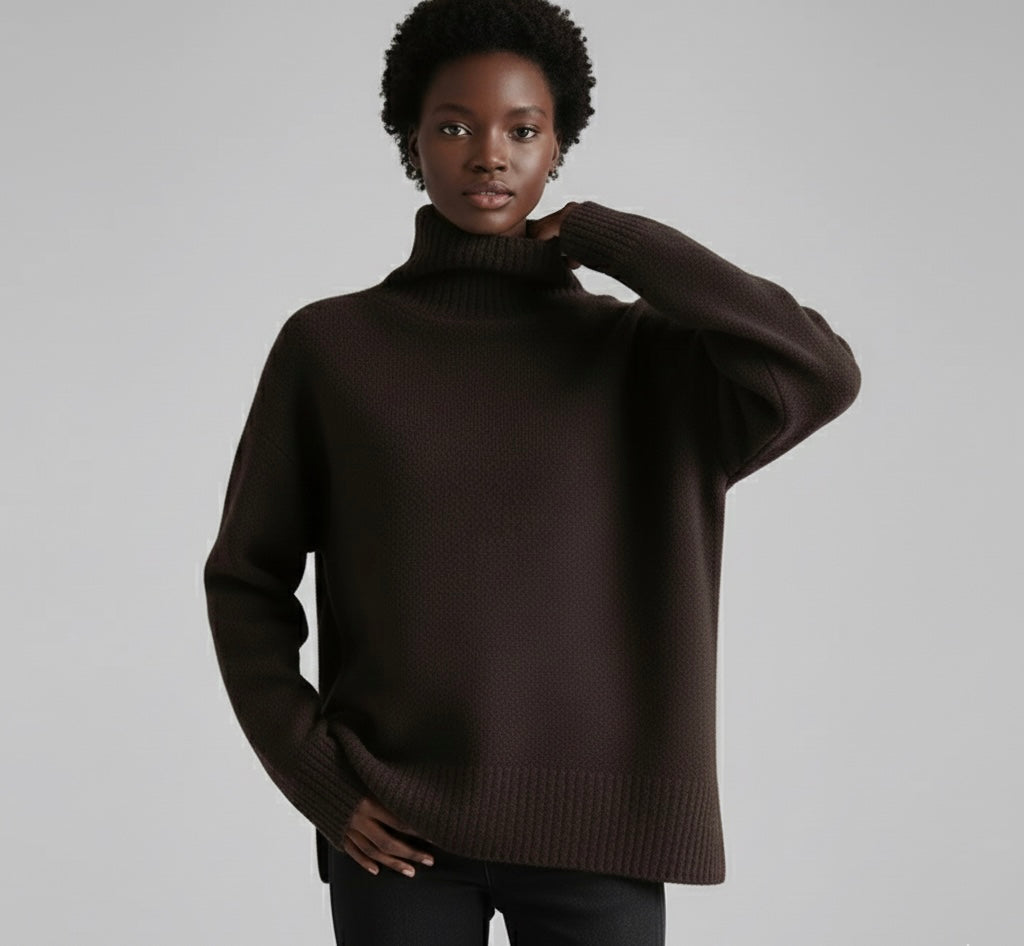 Suéter De Cuello Alto Para Mujer Nordika