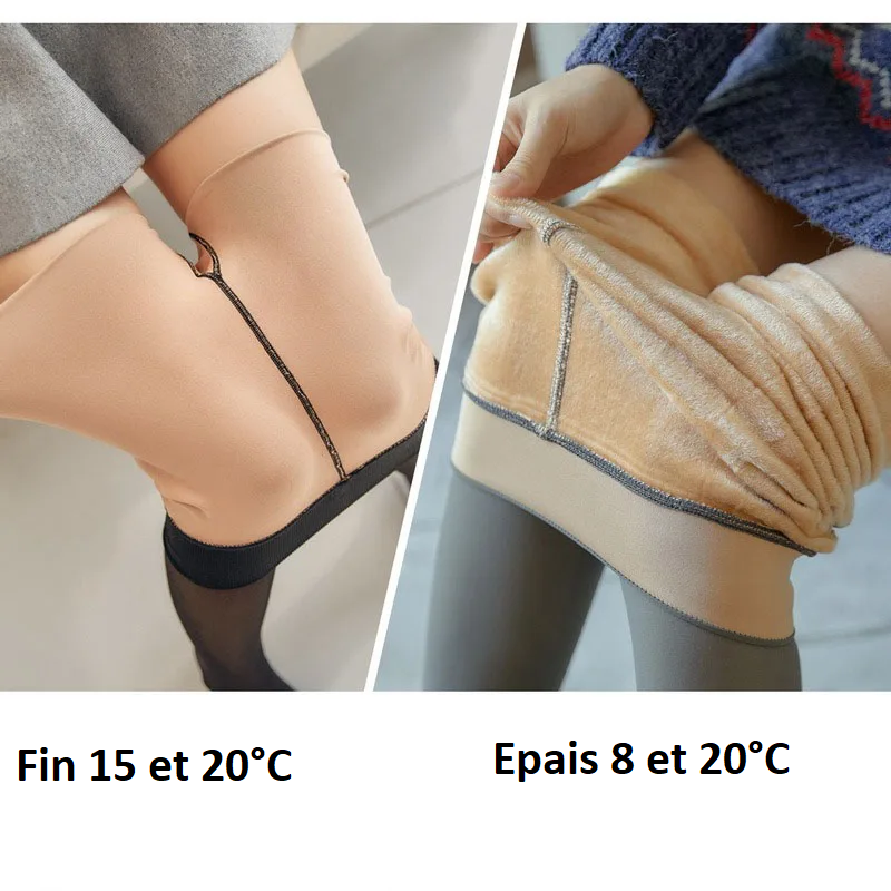 COLLANT POLAIRE EFFET TRANSPARENT LEGGS – Leggs® - Collant polaire n°1