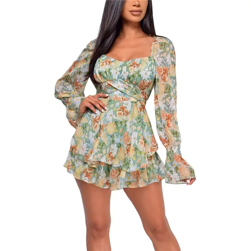 Robe Combishort Florissante