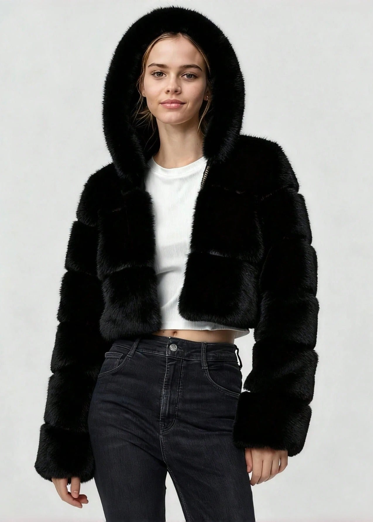 Lunafour Women's Fur Jacket